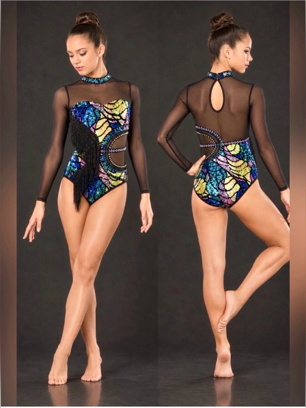 Tenth House Dance costume custom solo STARLIGHT TH24201 fringe jazz LC child